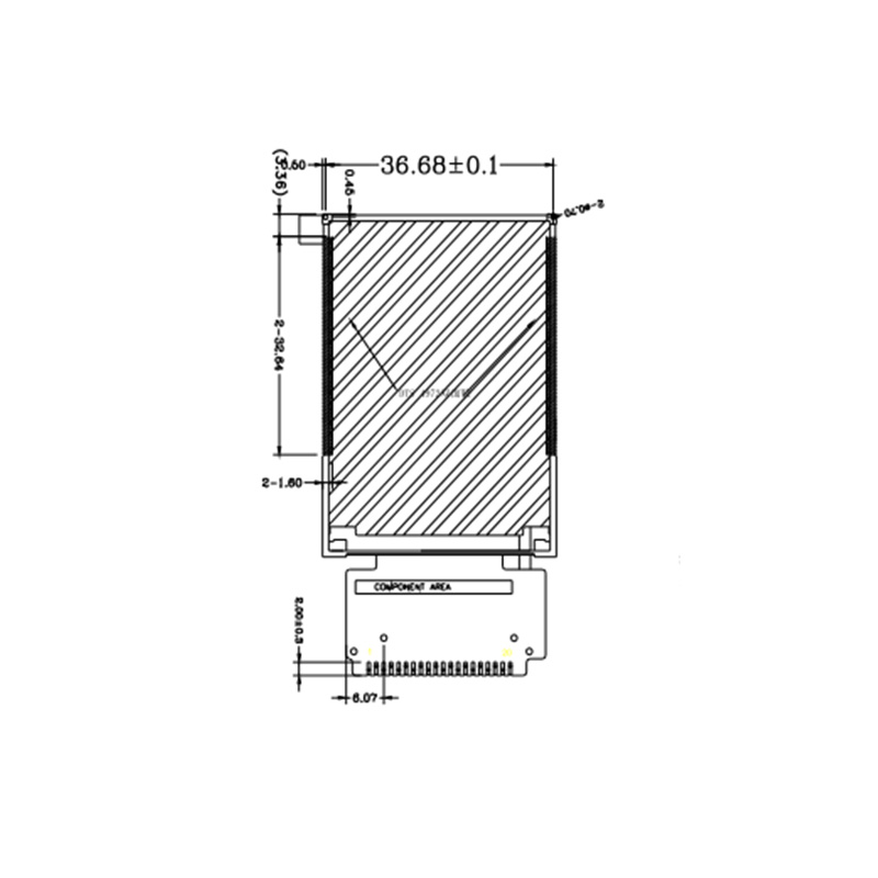 2.0 Inch 176*220 Tft Module Display